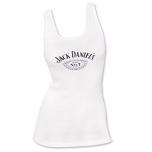 Jack Daniel's Old No. 7 Label Women's White Tank Top