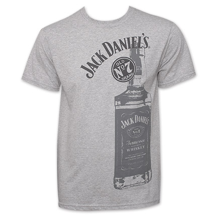 Jack Daniel's Whiskey Bottle Logo T-Shirt