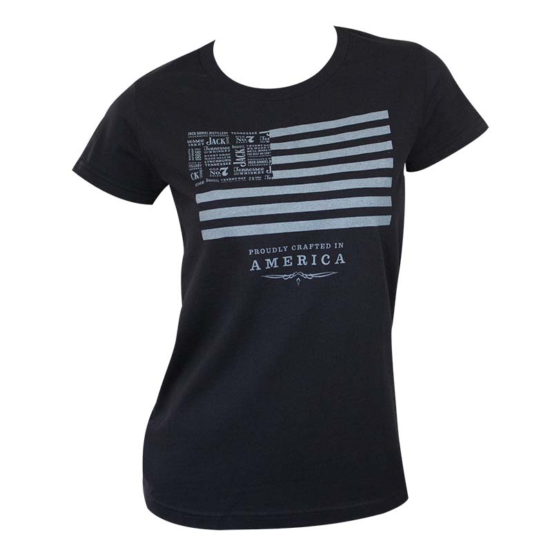 jack daniels american flag t shirt