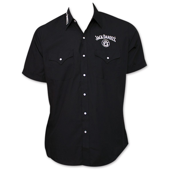Jack Daniel's Logo Button Up Short Sleeve Shirt | WearYourBeer.com