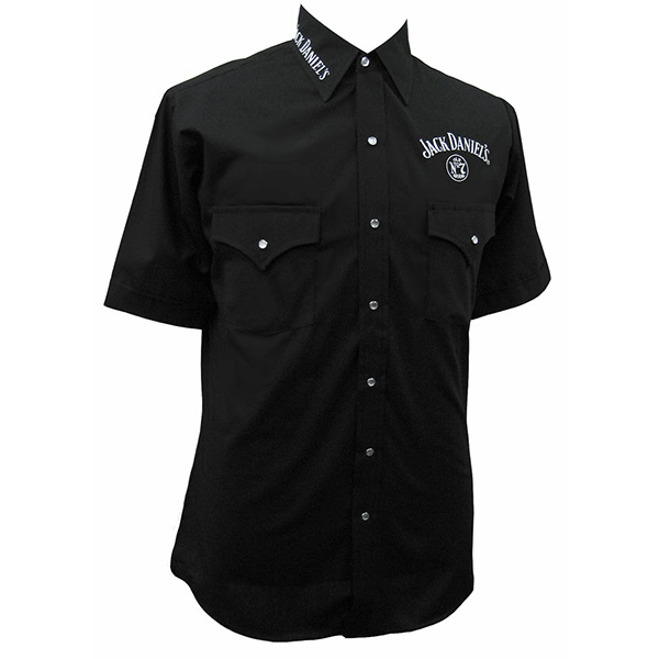 Jack Daniel's Logo Button Up Short Sleeve Shirt | WearYourBeer.com