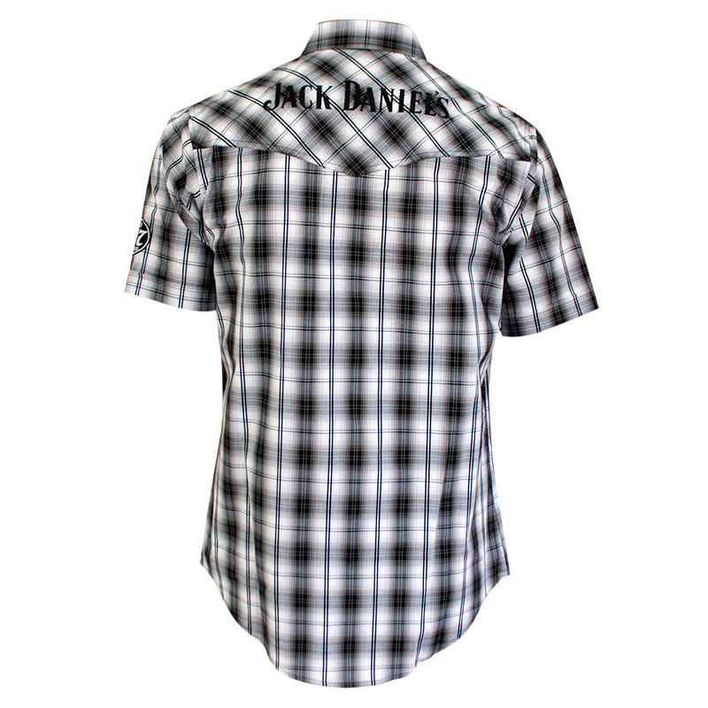 Jack Daniels Men's Plaid Button Down Shirt Jack Daniels Men's Plaid Button Down Shirt
