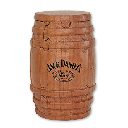 Jack Daniel's Whiskey Barrel Wooden Puzzle