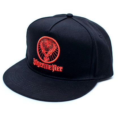 Jagermeister Orange Logo Men's Black Hat