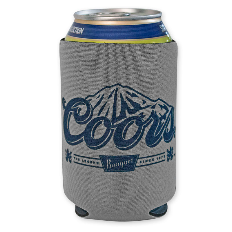 Coors Banquet Grey Can Cooler