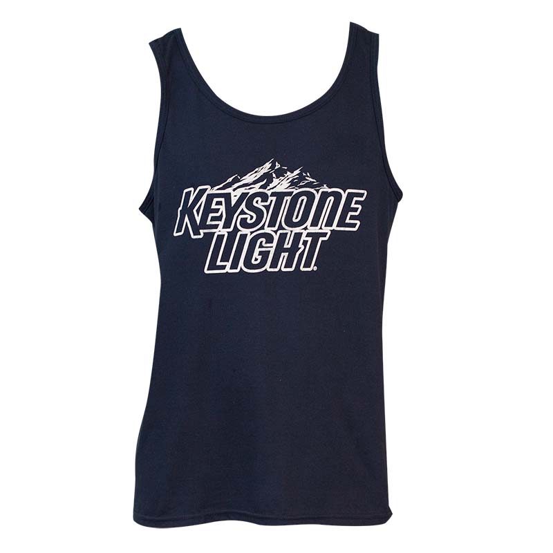 Men's Keystone Light Beer Navy Blue Tank Top Men's Keystone Light Beer Navy Blue Tank Top