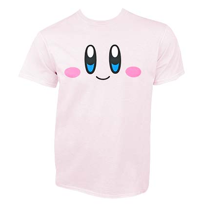 Nintendo Kirby Face Pink Men's Tee Shirt