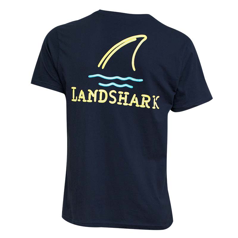 Landshark Men's Blue Neon Shark T-Shirt