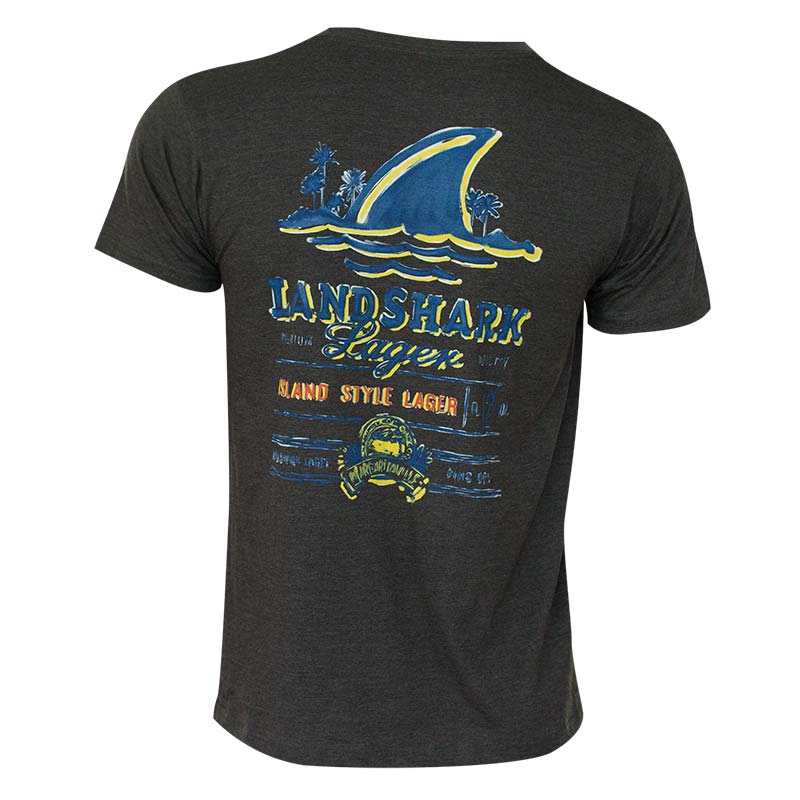 Landshark Men's Black Painted T-Shirt Landshark Men's Black Painted T-Shirt