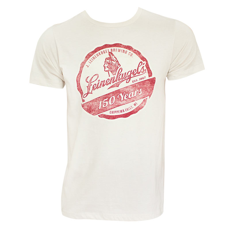 Leinenkugel Men's Off-White Vintage T-Shirt