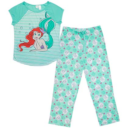 The Little Mermaid Women's Shirt And Pants Pajamas Set