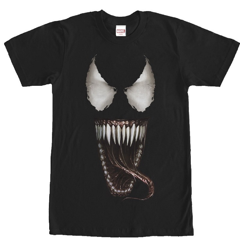 Venom Open Mouth Tongue Tshirt