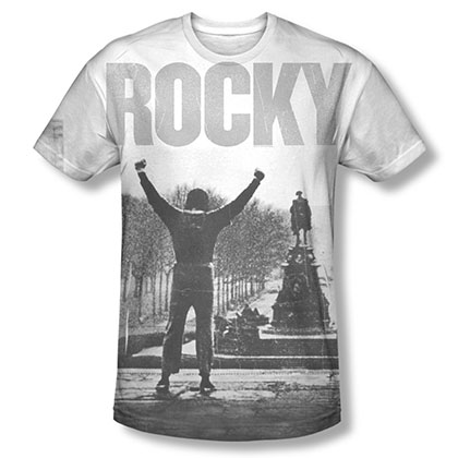 Rocky Classic Image White Sublimation T-Shirt