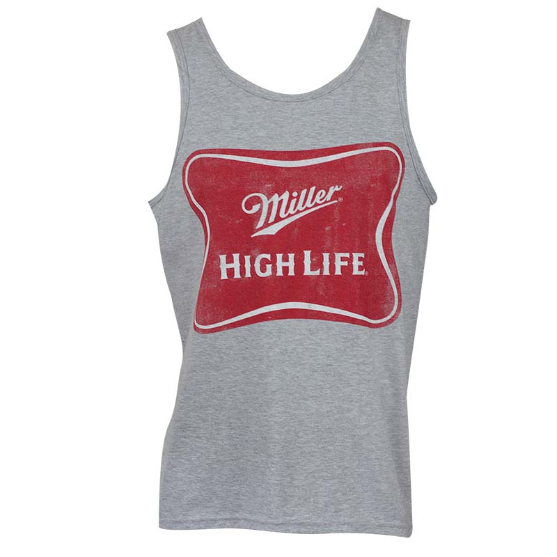 Miller High Life Beer Grey Tank Top Miller High Life Beer Grey Tank Top