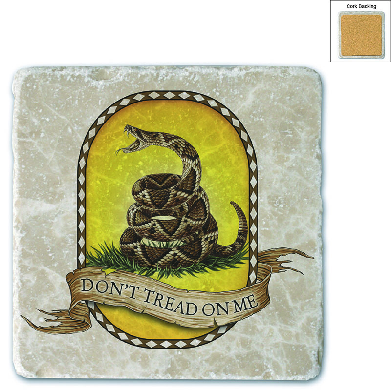 Don't Tread On Me Stone Coaster Don't Tread On Me Stone Coaster