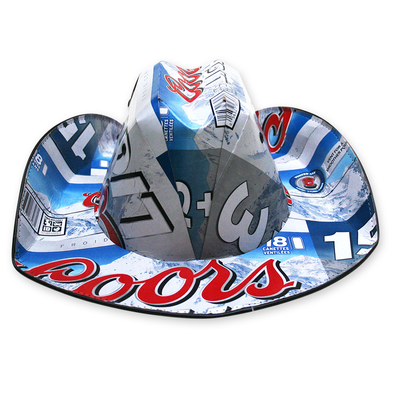 Coors Light Traditional Beer Box Cowboy Hat FREE SHIPPING