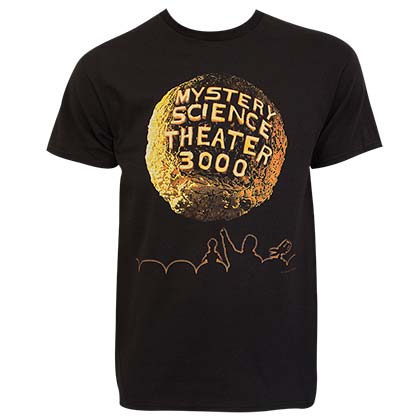Mystery Science Theater 3000 Full Color Logo Black Tee Shirt
