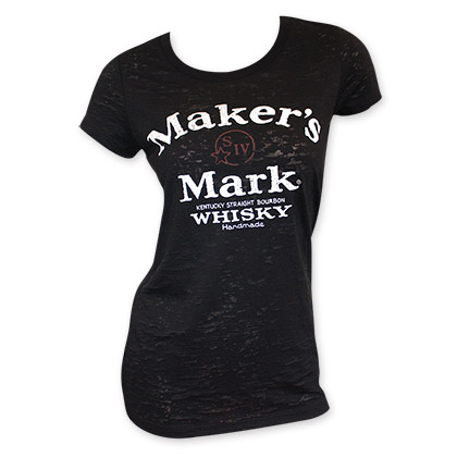 Maker's Mark Women's Black Arch Logo Tee Shirt