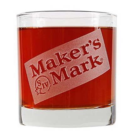 Maker's Mark Whiskey Rocks Glass