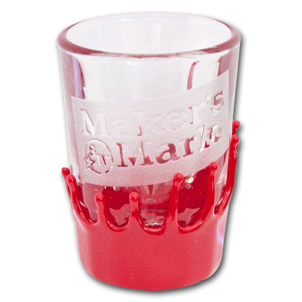 Maker's Mark Flag Logo Shot Glass With Wax Seal