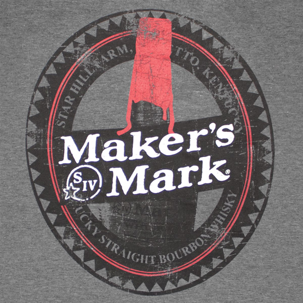 Maker&rsquo;s Mark Oval Logo Charcoal Grey TShirt