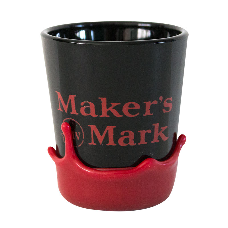 Maker's Mark Black Wax Dipped Shot Glass