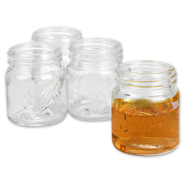 Mason Jar 2.5 Inch Liquor Shot Glasses 4Pack