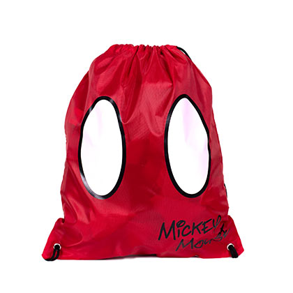 Mickey Mouse Red Shorts Drawstring Bag