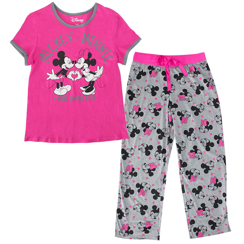 Minnie Mouse Women's Shirt And Pants Pajamas Set