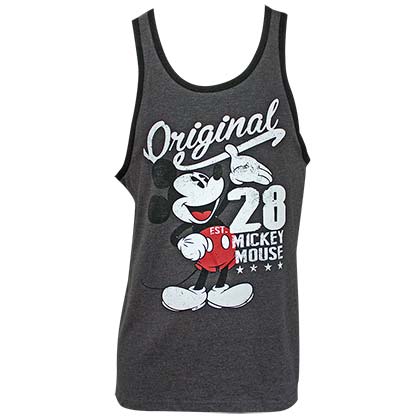 Disney Mickey Mouse Original Men's Grey Tank Top
