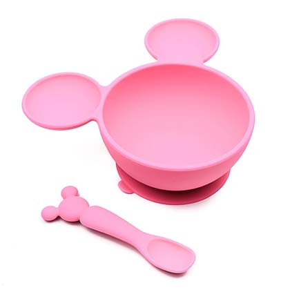 Minnie Mouse Silicone Suction Feeding Set