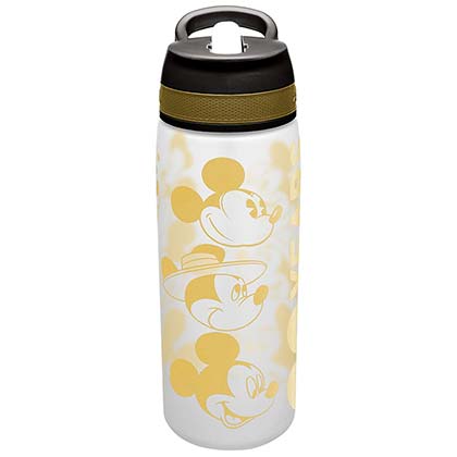 Mickey Mouse Disney Travel Gold 25oz Water Bottle