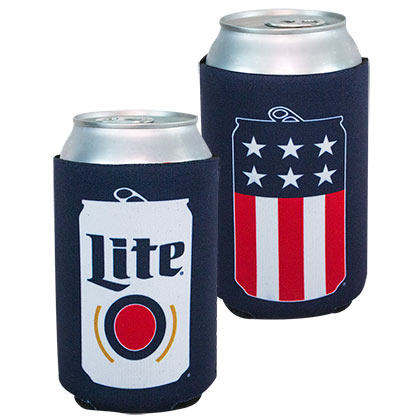 Miller Lite Patriotic USA Can Cooler