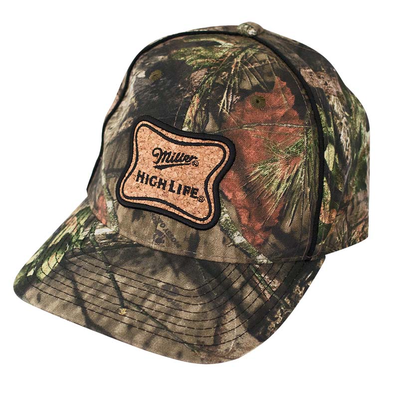 Miller High Life Cork Patch Camo Hat