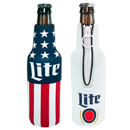 Miller Lite Patriotic USA Bottle Cooler