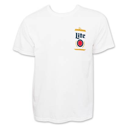 Miller Lite Beer Can Logo Tee Shirt
