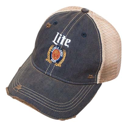 Miller Lite Retro Brand Denim Trucker Hat