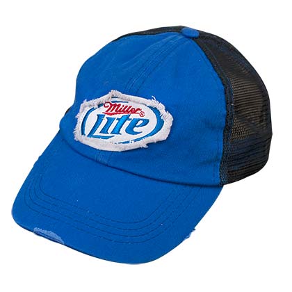 Miller Lite Mesh Tattered Hat