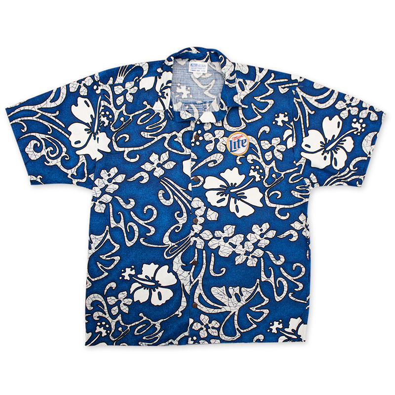 Miller Lite Hawaiian Beer Logo Shirt Miller Lite Hawaiian Beer Logo Shirt