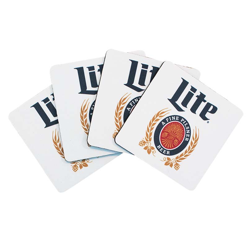 Miller Lite Coaster Four Pack Miller Lite Coaster Four Pack