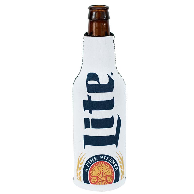 Miller Lite Vertical Logo Bottle Cooler Miller Lite Vertical Logo Bottle Cooler