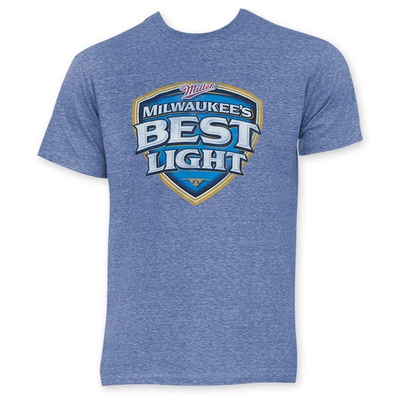 Download Milwaukee's Best Light Men's Heather Blue T-Shirt