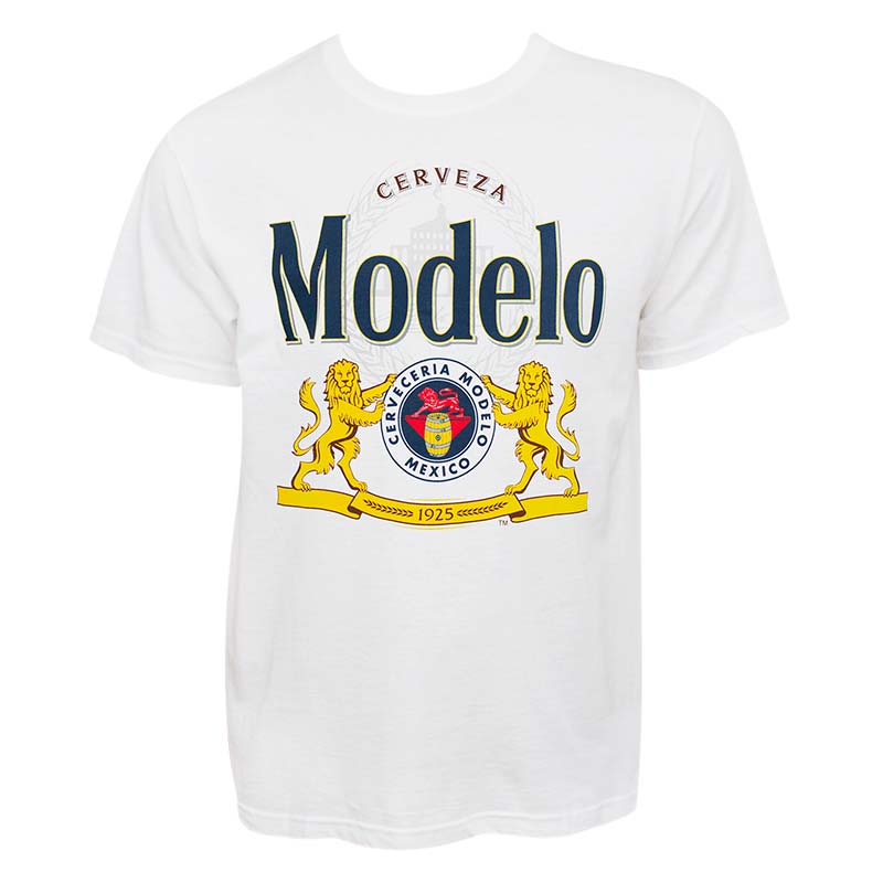 Modelo Cerveza Men's White T-Shirt Modelo Cerveza Men's White T-Shirt
