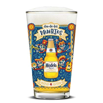Modelo Especial Day Of The Dead Pint Glass