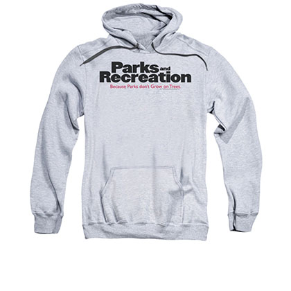 Parks And Recreation Logo Gray Pullover Hoodie