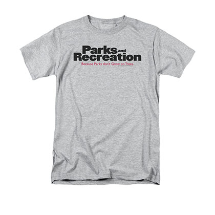 Parks &amp; Recreation Gray Show Logo Tee Shirt
