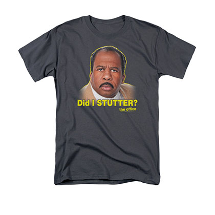 The Office Did I Stutter Gray T-Shirt