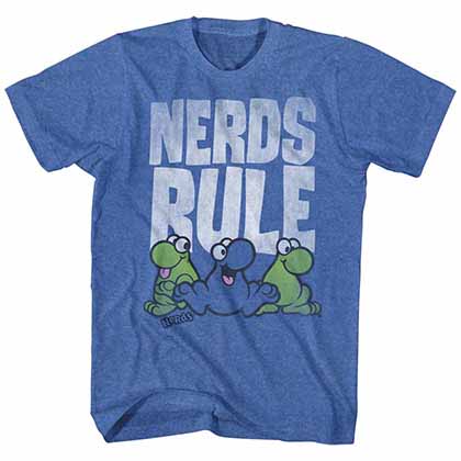 Nestle Nerds Rule Mens Retro Royal T-Shirt