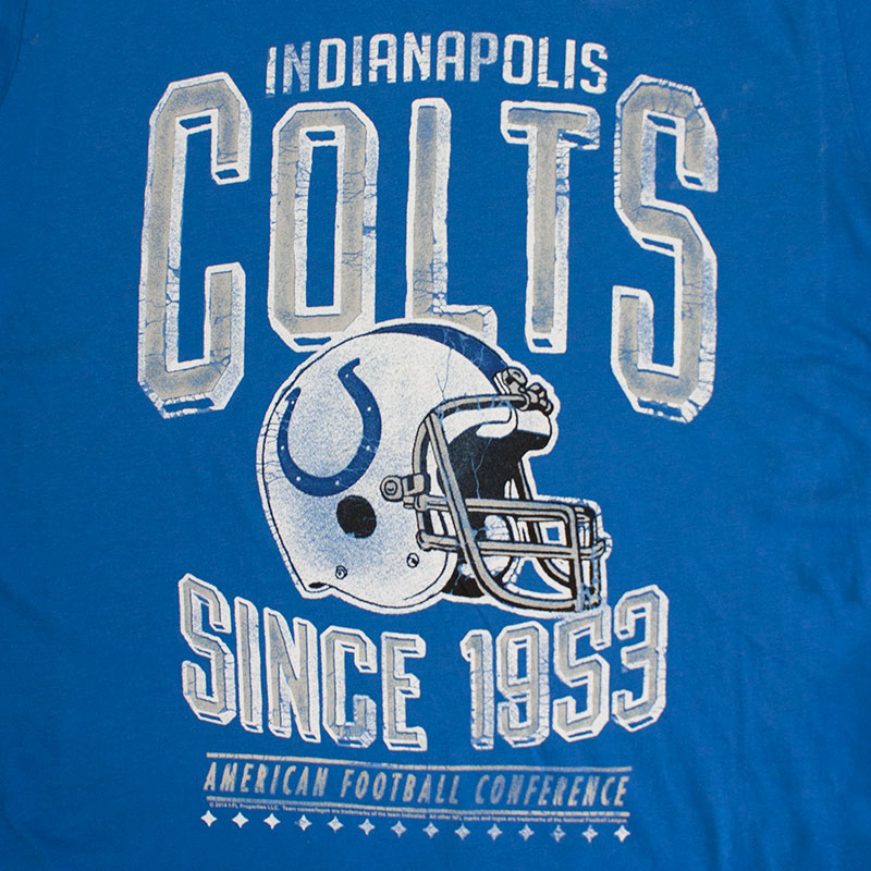 Junk Food Blue Faded Indianapolis Colts NFL T-Shirt Junk Food Blue Faded Indianapolis Colts NFL T-Shirt