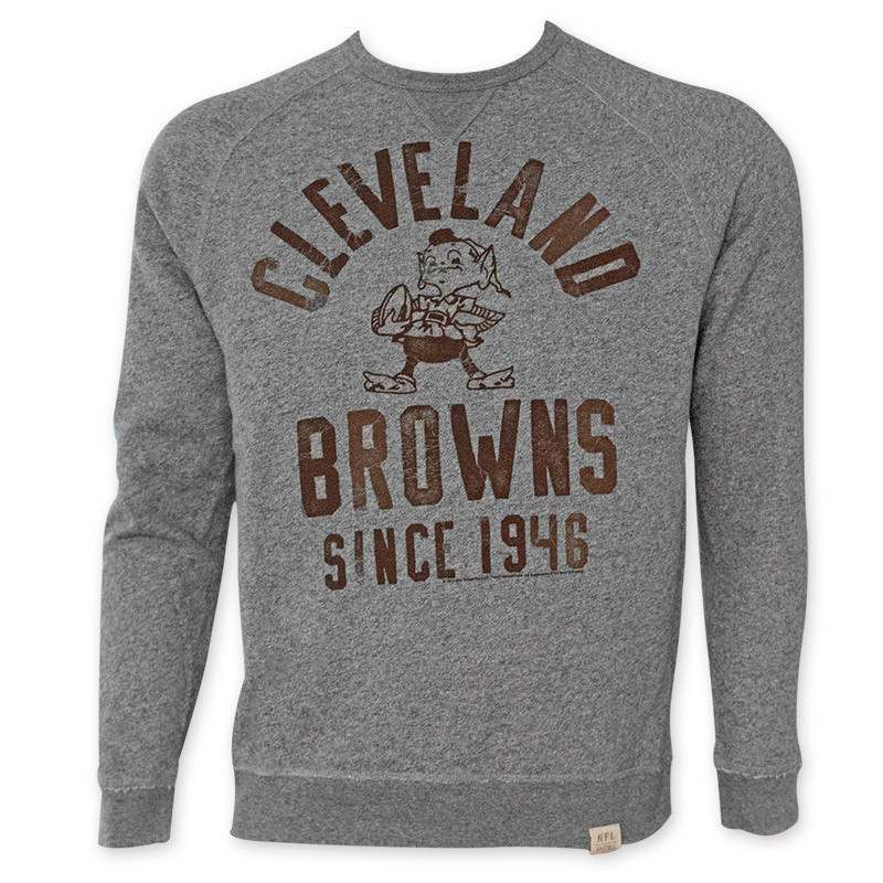 NFL Cleveland Browns Grey Crewneck Sweatshirt